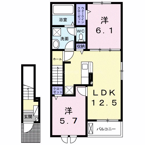 ネバーランドⅤ　Ａ棟 間取り図