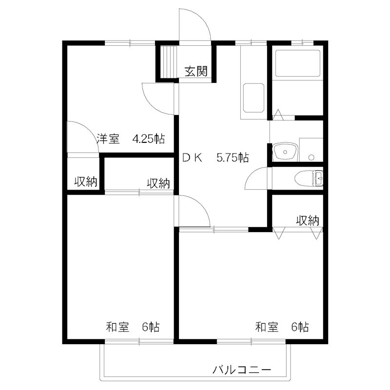 サニーコーポ 間取り図
