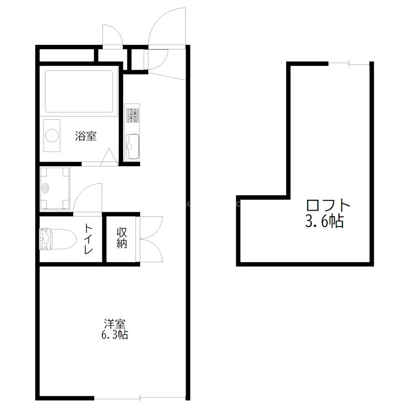 フラッツ伊保 間取り図