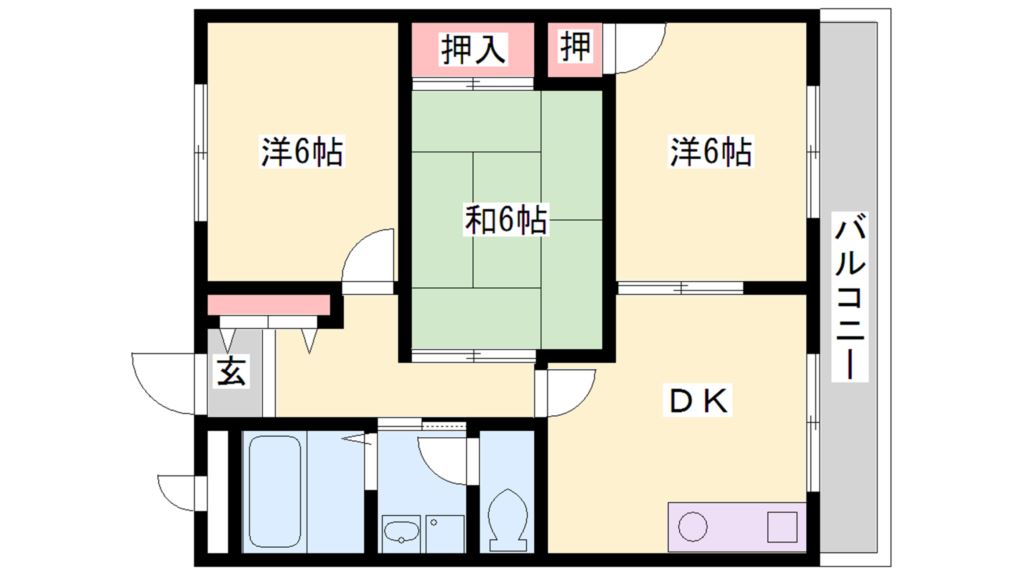 B-ING浜の宮 間取り図