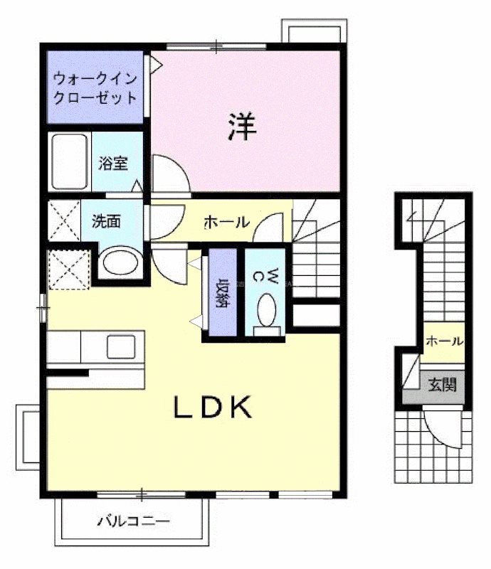 プリムローズⅡ 間取り図