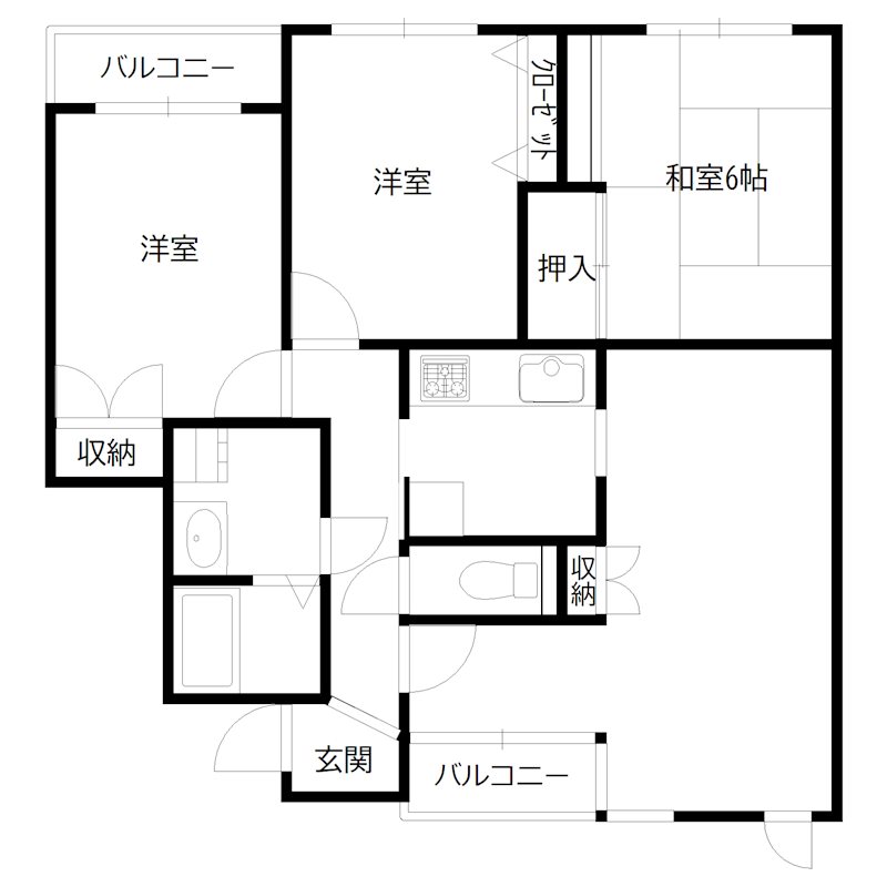 プランドール加古川 間取り図