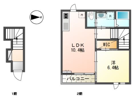 トゥルーハート新在家 間取り図