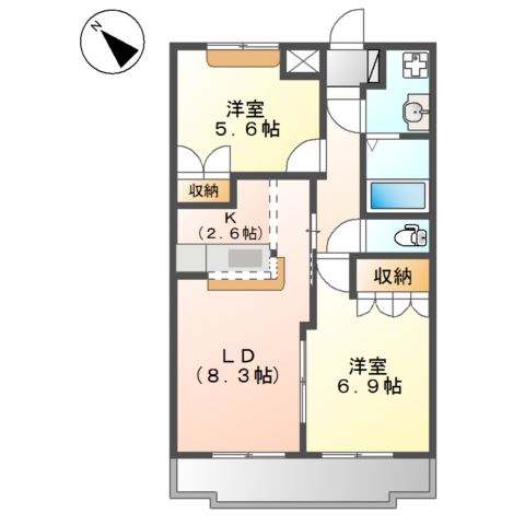 メゾンプロニティ 間取り図