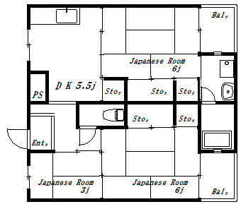 サンライズ高砂４号棟 間取り図
