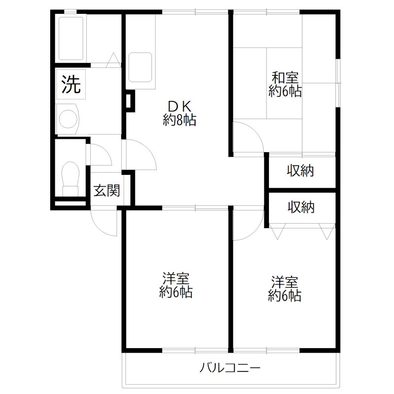 サンガーデンII 間取り図
