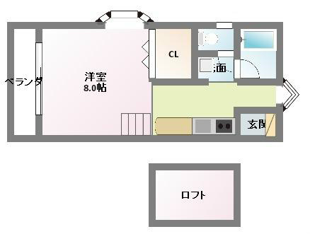 ヴィラクレストⅡ 間取り図