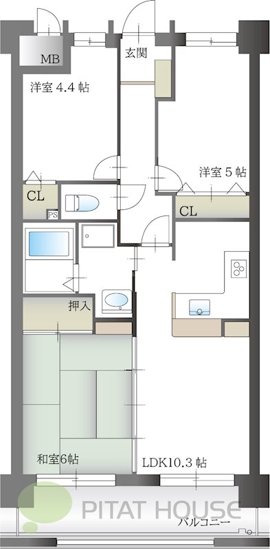 プレステージ加古川IV 間取り図