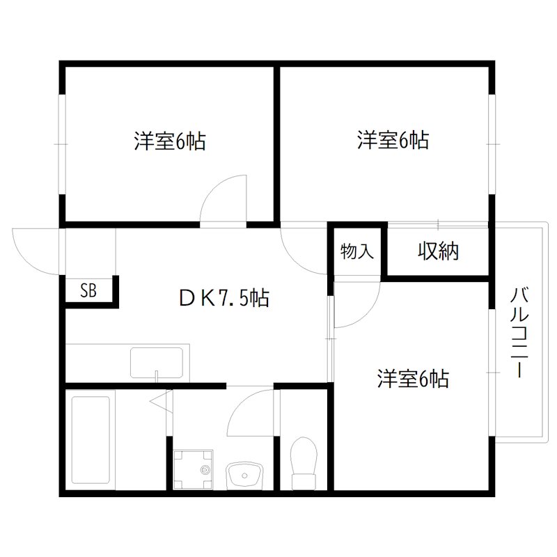 メゾンいなみ野 間取り図