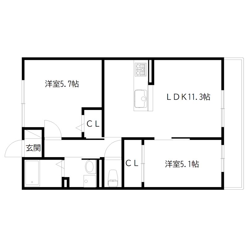 North Forest 間取り図