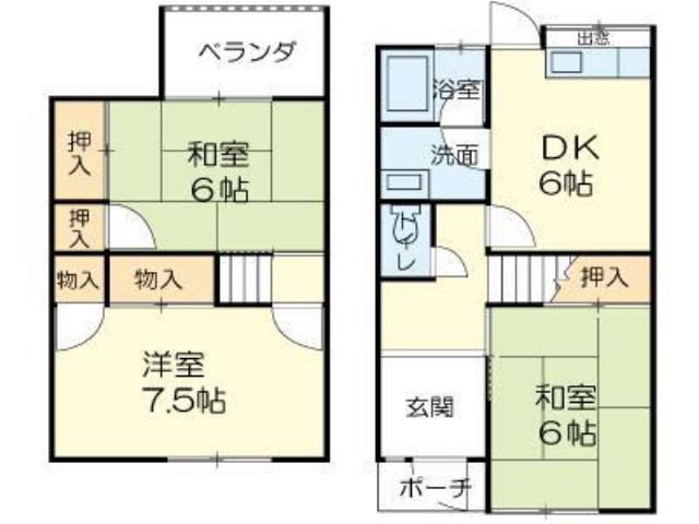 2宝殿ヤングハイツ 間取り図
