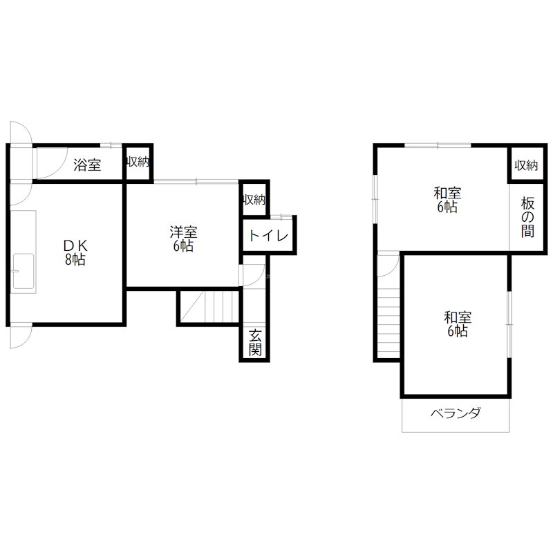 播磨町南大中戸建 間取り図