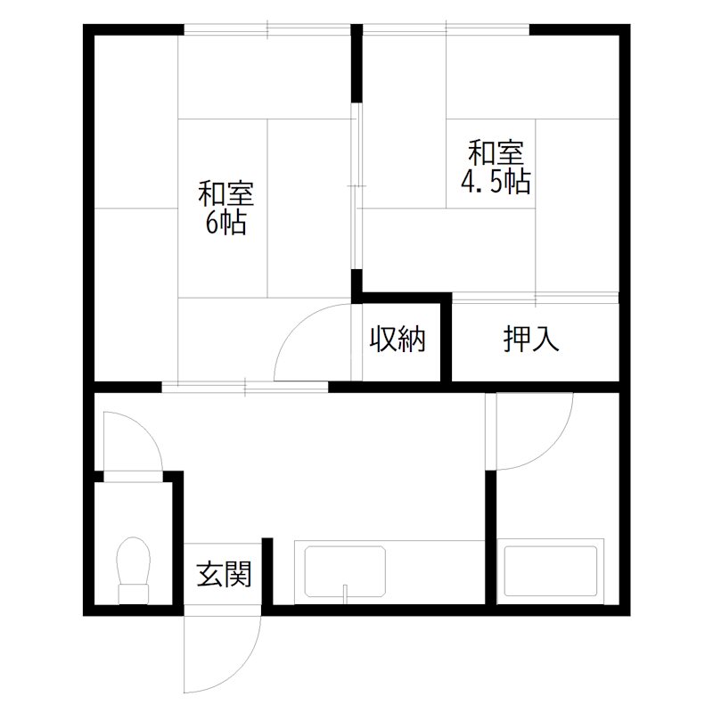 田中荘 間取り図