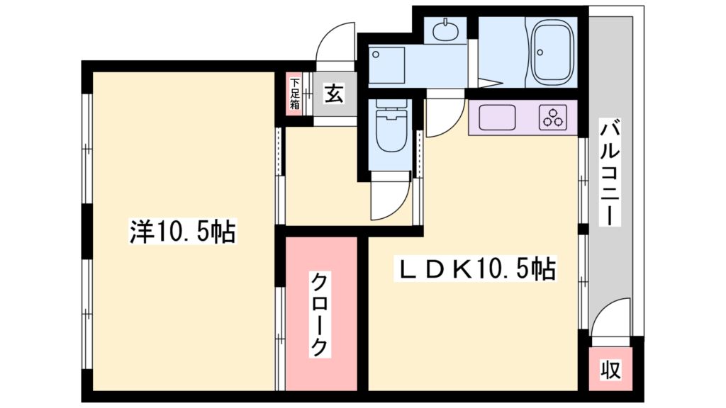 ヴィラージュはりま 間取り図