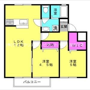 ロイヤルハイツ北野I 間取り図