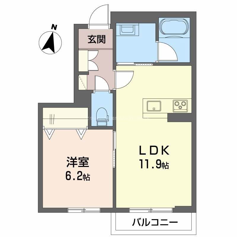 シャーメゾン　プレミアス　本町 間取り図