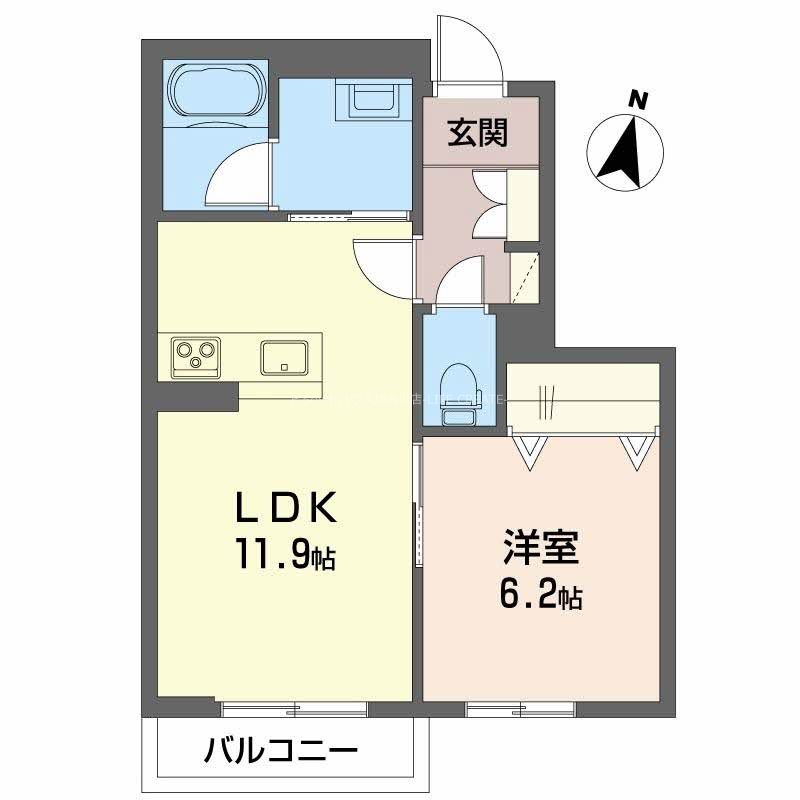 シャーメゾン　プレミアス　本町 間取り図