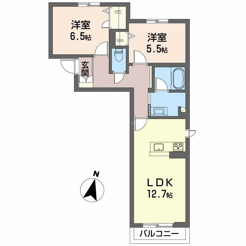 シャーメゾン　プレミアス　本町 間取り図