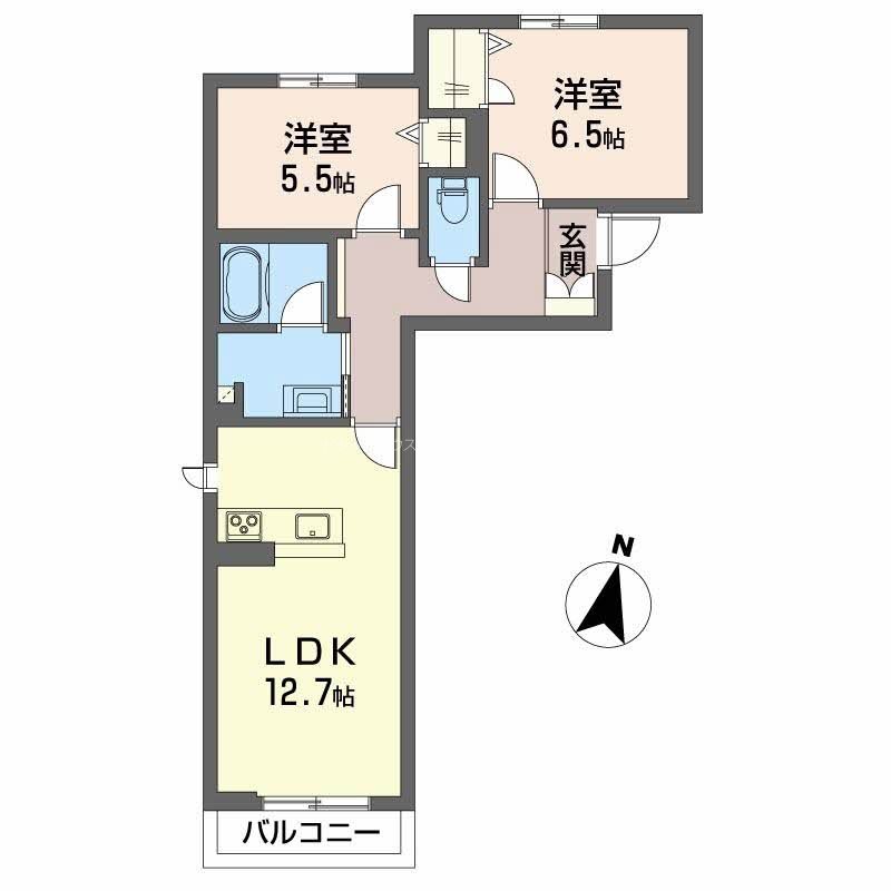 シャーメゾン　プレミアス　本町 間取り図