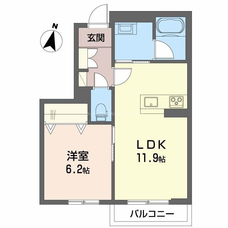 シャーメゾン　プレミアス　本町 間取り図