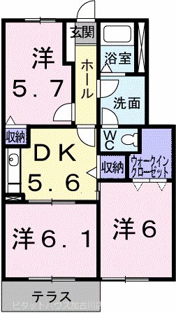 グリーンコーポラスＡ 間取り図