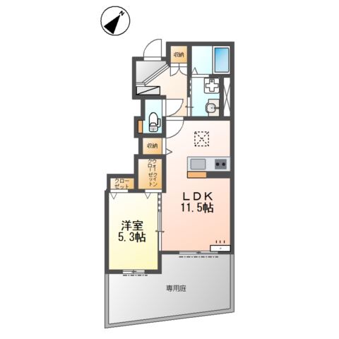 尾上町安田町新築アパート 間取り図