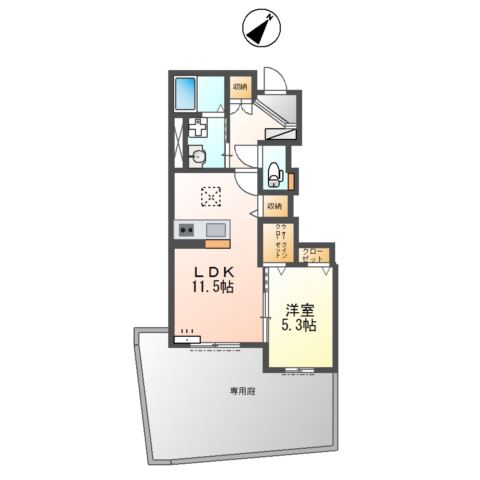 尾上町安田町新築アパート 間取り図