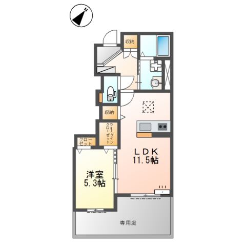 尾上町安田町新築アパート 間取り図