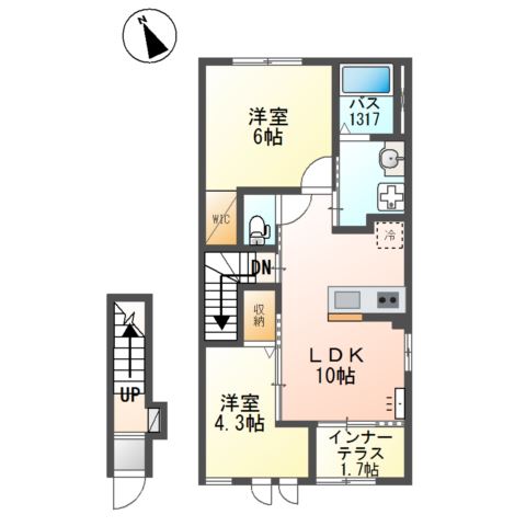 カーサ　スズナ 間取り図