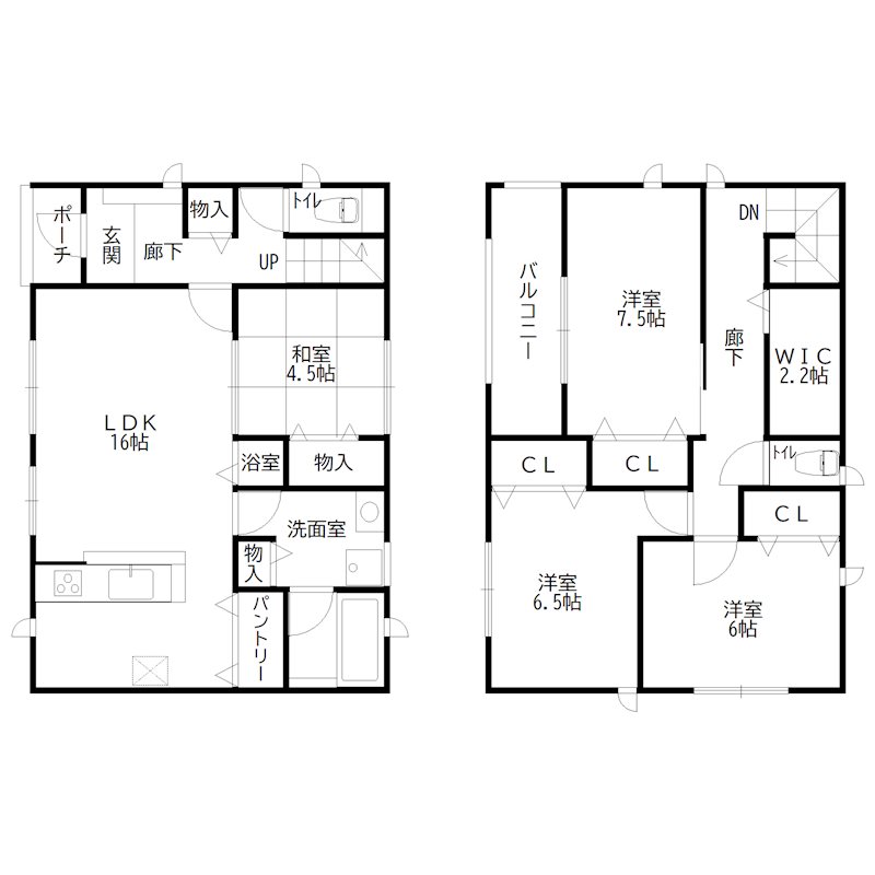 緑丘戸建 間取り図