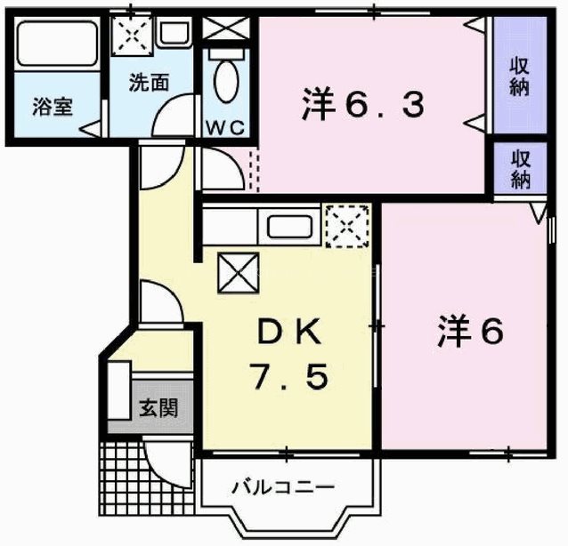 エルコートⅡ 間取り図