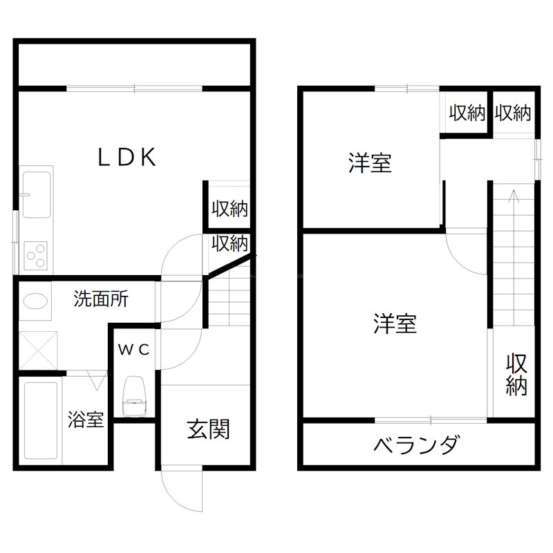 加古川町美乃利戸建 間取り図