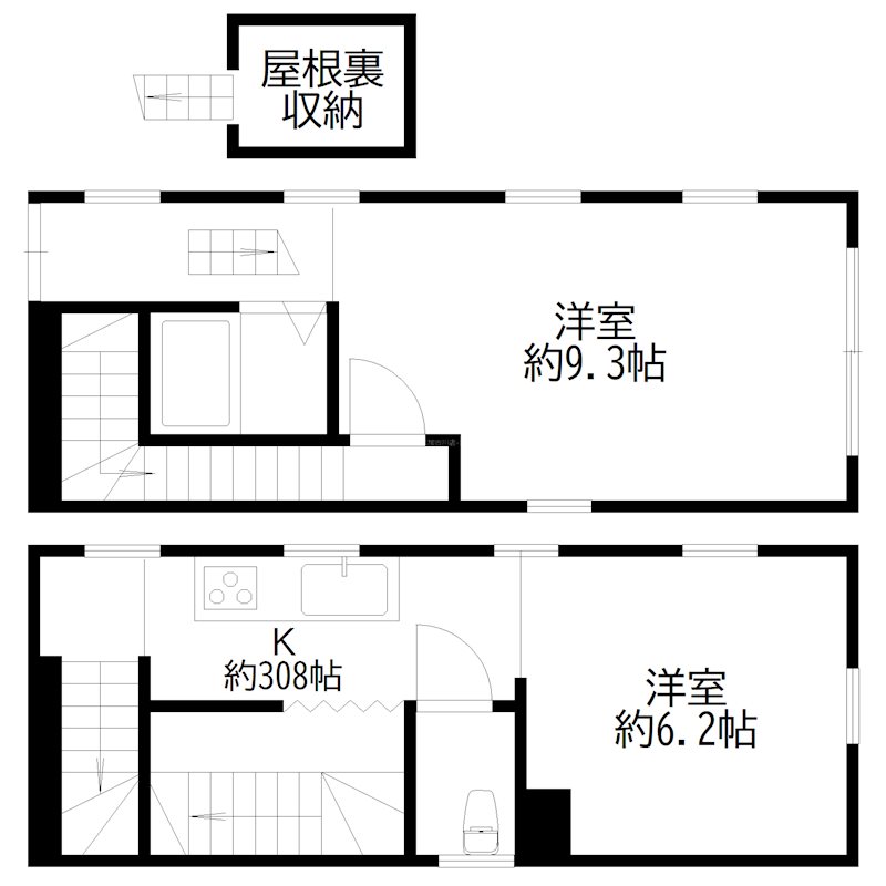 荒井町店舗事務所 間取り図