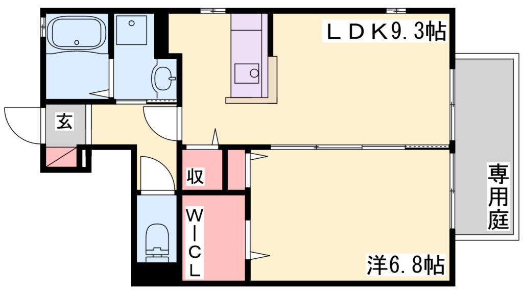 グリーチネ西ノ野 間取り図