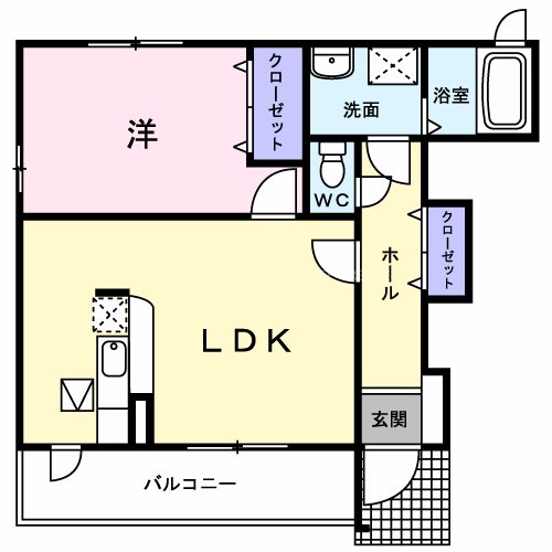 グロワールＢ 間取り図