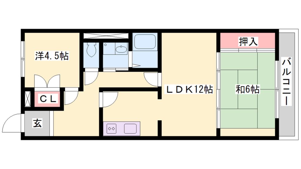 エレガンス宝殿 間取り図