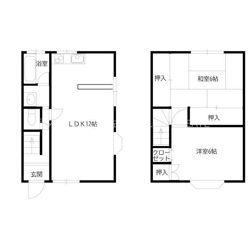 大野メゾネット 間取り図
