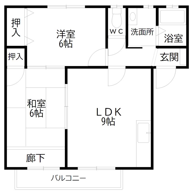 ファミーユハイツＡ 間取り図