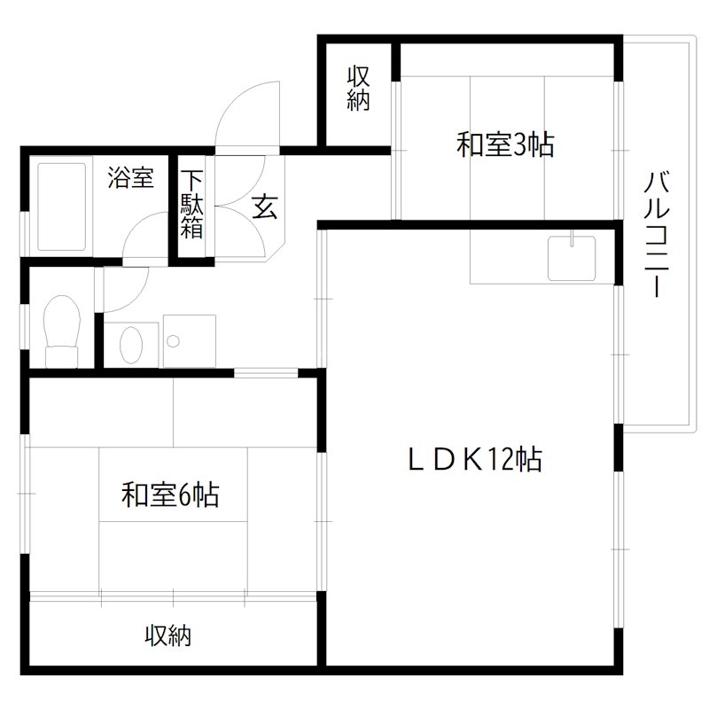 東加古川ファミリーマンション104号棟 間取り図