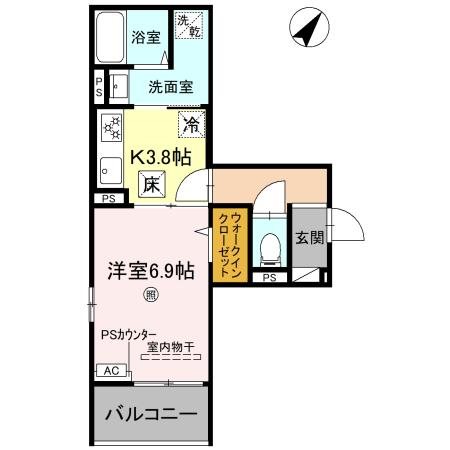 （仮称）D-ROOM平岡町新在家 間取り図