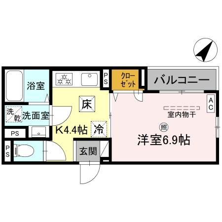 （仮称）D-ROOM平岡町新在家 間取り図