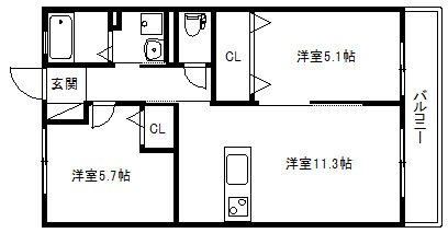 North Forest 間取り図
