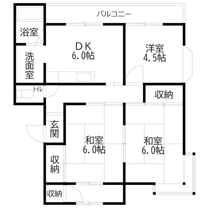 第３クリスタルハイツ 間取り図