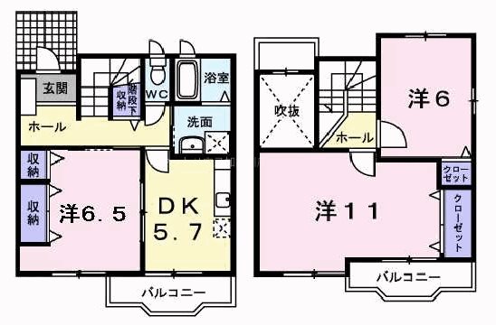 オプティミストＢ 間取り図