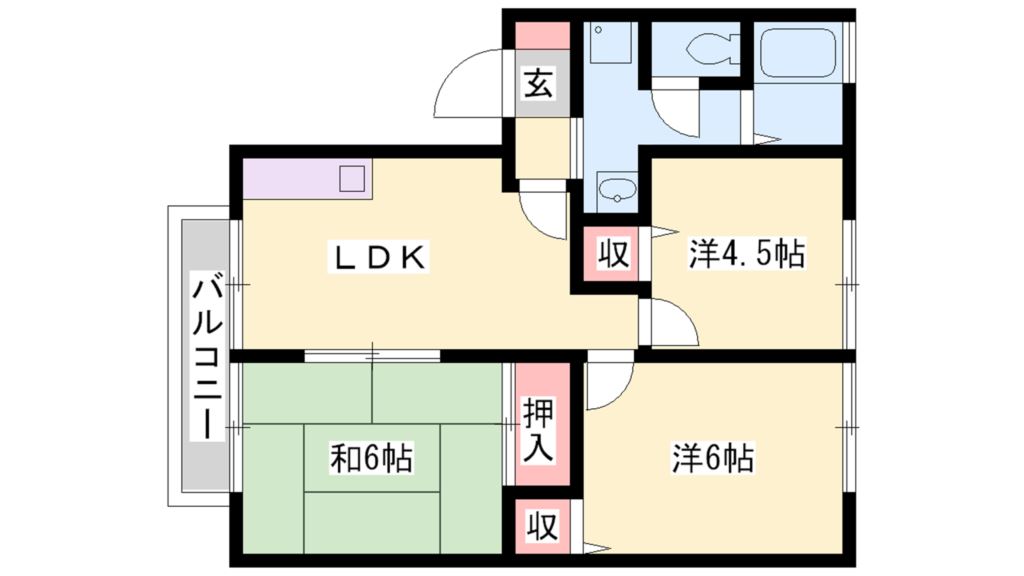グランドゥール殿元 間取り図