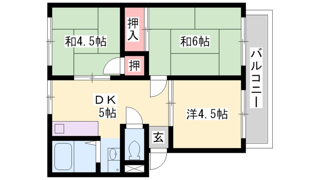 サンシティ蓮池 間取り図