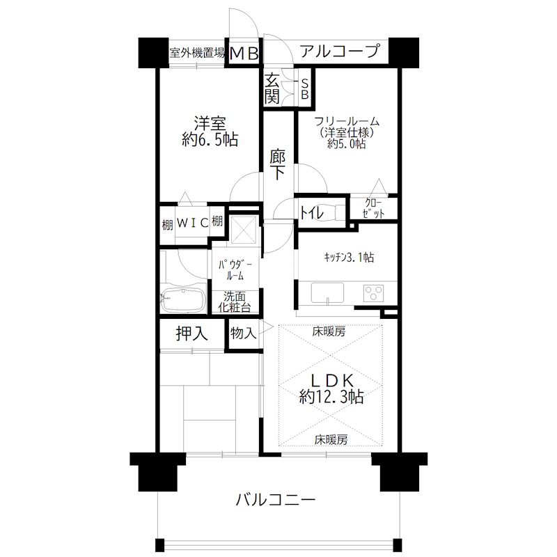 デュオプレステージ東加古川駅前 間取り図