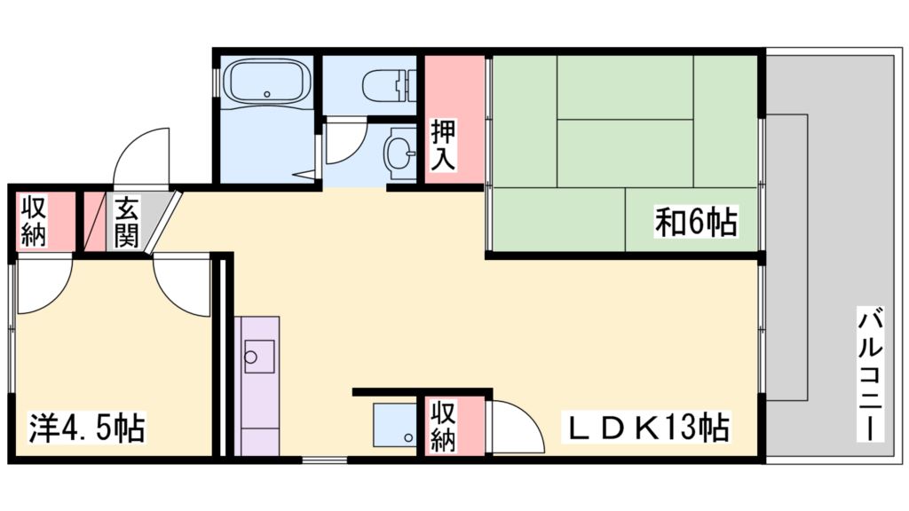 クレアール高砂 間取り図