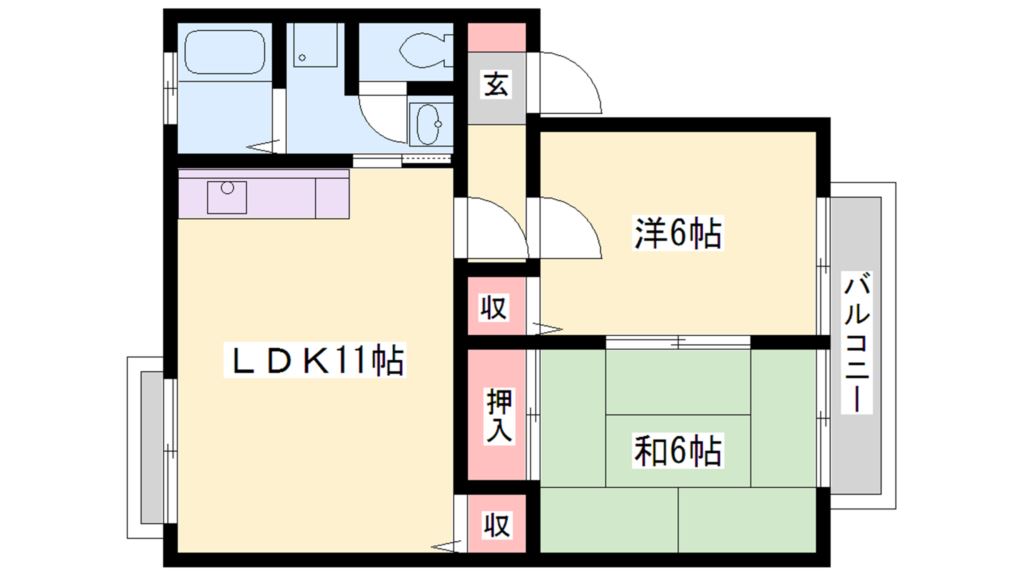 ハイツリバー 間取り図