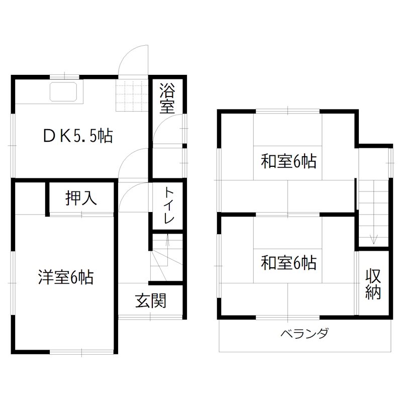 播磨町北本荘7丁目戸建 間取り図